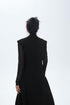 Sheer Sleeve Long Dress